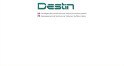 Desktop Screenshot of destin-informatique.com